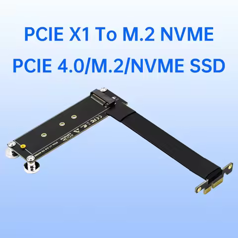 M.2 NVME to PCIe X1 X4 X8 X16 Riser Card Right Angle 10CM PCI Express Extension Cable M.2 NVMe SSD T