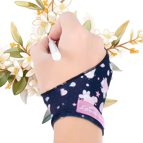 Cute Two-finger Glove for Ipad/Graphics Drawing Tablet HUION / WACOM/XP-PEN, Sweat-proof Glove for s