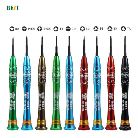 1pcs Precision Screwdriver 2.0mm Flatted P2 P5 0.8 1.2 mm Pentalobe PH00 PH000 T3 T4 T5 T6 For Lapto