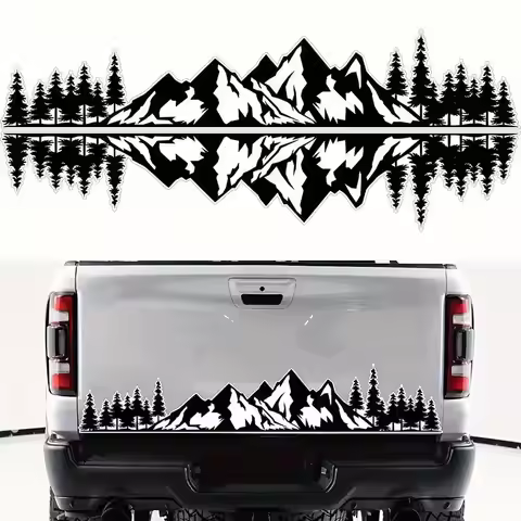 Mountain Forest Graphic Body Side Sticker, Vinyl Racing Stripe Decal For Car Truck SUV Dirt Bike Dec
