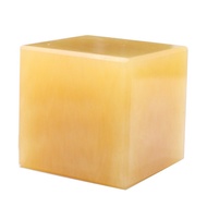 Natural Topaz Square Ornaments, Square Size 3 * 3 * 3cm yellow jade cube display, size3 * 3 * 3cm