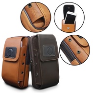 Original Leather Bags FOR 2 HANDPHONE WAISTBAG Original Quality Cow Leather Materials 100% P008