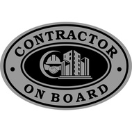CONTRACTOR CAR PROFESSION EMBLEM ACCESSORIES