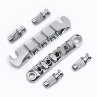 【PEAT】Guitar Bass Locking Bridge with 4 Adjustable Knobs 18mm String Spacing