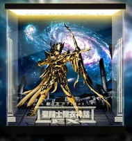 [AOWOBOX] BANDAI 聖闘士星矢 神話EX 射手座 星矢 24K金 手辦高透主題展示盒 展示箱 display box 亞加力 模型盒 亞加力展示盒 燈