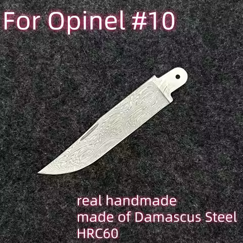 Made of Damascus Steel Replaceable Blade For Opinel No.8 #8 Folding Knife DIY Accessories