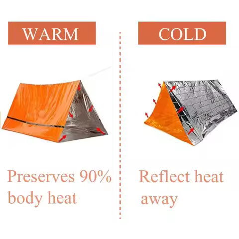 2 Person Emergency Tent Casa De Waterproof Camping Travel Pergola Family Campaign House Tourist Tent