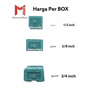 1/ 2 Inch 1.2cm Wood Screws | Screw Plus 5/ 8" 1.4cm | Wood Screw 3/4 2CM | Material Mart