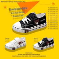 Anti-Slip Canvas Shoes Solid Sole Loose Embroidered Children's Sports Boys Girls' Baby Boys' Childre