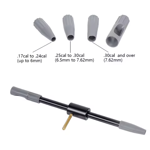 Tactical 8Pcs .17Cal .22Cal .30Cal Universal Gun Bore Guide Cleaning Rifle Brush Clean Kit Hunting C
