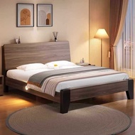 【SG Sellers】Solid Wooden Bed Frame Bed Frame With Mattress Single/Queen/King Bed Frame