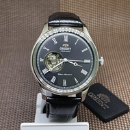 [Original] Orient FAG00003B0 Automatic Semi-Skeleton Black Dial Black Leather Analog Men Watch