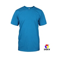 BOXY Unisex Microfiber Quick Dry Round Neck Plain Sea Blue XS-3XL Short Sleeve T-Shirt | Baju Kemeja