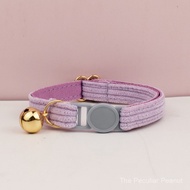 Kolar Haiwan Peliharaan Tali Kolar Kucing dengan Kolar Anak Kucing Boleh Laras Lembut Loceng