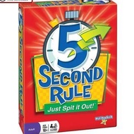 Board Game 5 Second Rule Spin it Out Party Game