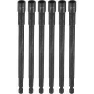 HARFINGTON 6pcs Nut Driver Drill Bit 9/32 Inch Socket 1/4" Hex Shank 6" (150mm) Extra Long Magnetic 