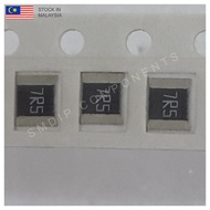 10PCS Taiwan-Grade 7.5R ±5%, 1210 SMD Resistor (7R5)