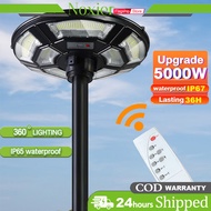 NOXIER 5000W Solar Street Light UFO Solar Street Light Outdoor Waterproof IP67 Outdoor Light with se