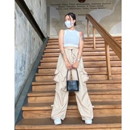 Cargo Pants Skena Cargo Pants Unisex Streetwear Long Parachute Cargo Pants/