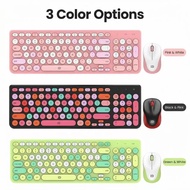 Set of wireless keyboard and mouse, rechargeable, 96 keys, portable, ergonomic design iK6630m
