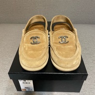 香奈兒駝色毛絨拖鞋36.5號