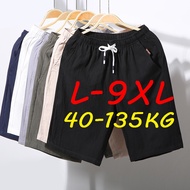 L-9XL Men's Plus Size Shorts Linen Shorts Cheap Large Size Casual Pants for Men