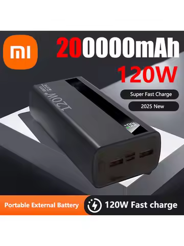 Xiaomi 120W 500000mAh High Capacity Power Bank Super Fast Charging Power Bank Portable Battery Charg