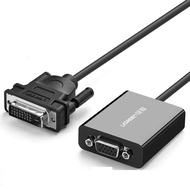 DVI D 24+1 to VGA round conversion cable 30CM black UGREEN 40387 MM108