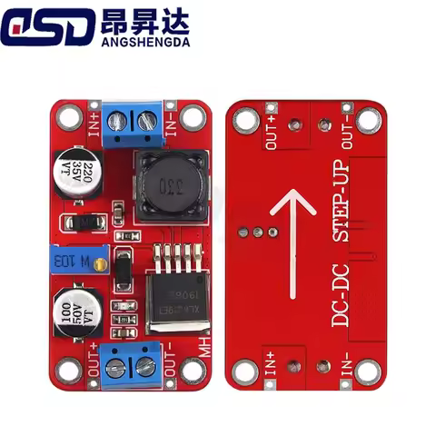 1PCS XL6019 5A DC-DC Step Up Power Module Boost Volt Converter 3.3V-35V To 5V 6V 9V 12V 24V XL6019