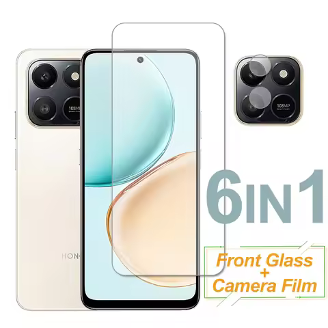 For Honor X7d 4G Glass Honor X7d 4G Screen Protector Tempered Glass Protective Phone Rear Camera Len