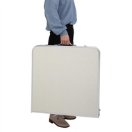 Meja lipat portable / meja lipat koper HPL / meja lipat serbaguna /