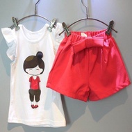 Girl Summer Clothing 4 Childrens 6 Short Sleeve 8 Casual 5 Sports Suit 10 Childrens Clothing 7 Littl