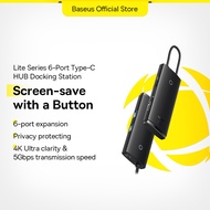 Baseus Mini Portable 6-Port Type-C HUB PD Fast Charge for Laptop 4K/30Hz (100W)
