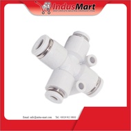 AIRTAC PZ4 Cross fitting (gray) Pneumatic Air Fitting