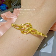 EMAS 375 GELANG TANGAN FEYSEN LOVE 375GOLD BANGLE