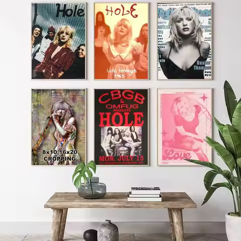 Courtney Love Canvas Art Painting Calligraphy HD Canvas Poster living room bedroom bar aesthetic dec