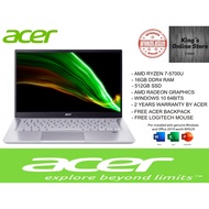 Acer Swift 3 SF314-43-R9GU 14'' FHD Laptop Pure Silver ( Ryzen 7 5700U, 16GB, 512GB SSD, W10, HS )