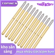 100 Chiếc Đầu Dò Thử Nghiệm P125-B Chốt Kiểm Tra Lò Xo 2.0Mm Đầu Dò Kim Pogo Bằng Đồng Bền