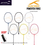 Hundred PowerTek BADMINTON Racket Force HNDRD PowerTek/ Force Badminton Racket HBRX-4S239/ Hundred R