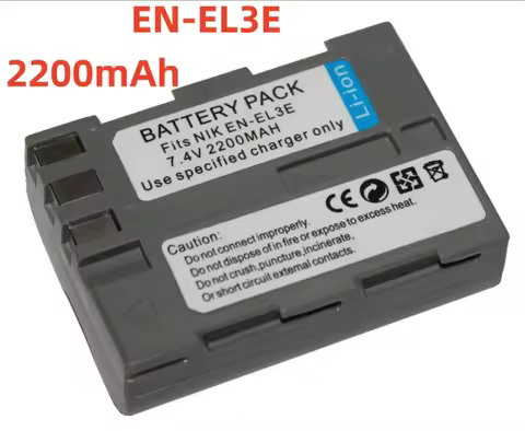 2200mAh EN-EL3E EN EL3E EL3E Camera Battery or Charger For Nikon D30 D50 D70 D90 D70S D300 Camera Ba