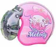 JLZ - Helm Anak Bogo Retro Klasik Full Kulit Printing Imut Lucu /helm anak karakter lucu