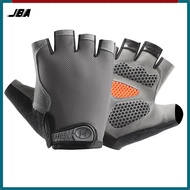 JBA Gym Gloves For Workout Half Finger A Pair With Thick Silicone Palm Pads Anti Slip Durable Breath