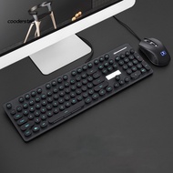 cood 1set aksesoris komputer keyboard pc untuk pc backlight mouse