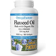 Omega Factors by Natural Factors, Flaxseed Oil, Supports Overall Health with Omega-3, 6 and 9 Fatty 