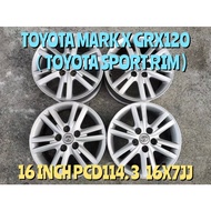🇯🇵🇯🇵 Toyota Sport Rim 16 Inch 5H PCD114.3 16 x 7JJ Offset 50 For Toyota Mark X GRX120