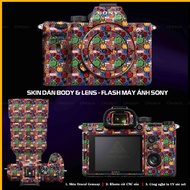 Skin Sticker Marvel Body Sony A7/A72/A7R3/A7R4/A7R5/A1/A9 | Sharp Printing, Detailed Standard Cuttin