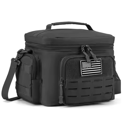 13L Tactical Thermal Cooler Bag Picnic Cooler Box Camping Lunch Bag Outdoor Heavy Duty Lunch Box Coo