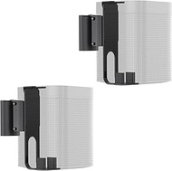 WALI Speaker Wall Mount Bracket for SONOS ONE, ONE SL and Play:1 Multiple Adjustments, Hold up to 6.6lbs, (SWM003-2), 2 Packs, Black