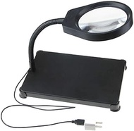 Magnifying Glass Read 8 X Times Desktop with Lamp Old Reading Led Repair Table Lamp High Magnificati