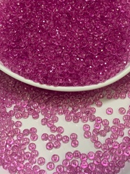 ลูกปัดคริสตัลทรงซาลาเปา ลูกปัดซาลาเปา ลูกปัดซาลาเปาใส 6mm 8mm สำหรับงาน DIY งานฝีมือ